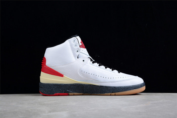 AIR JORDAN 2 HIGH SP WHITE RED OW X