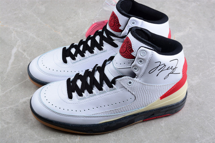 AIR JORDAN 2 HIGH SP WHITE RED OW X